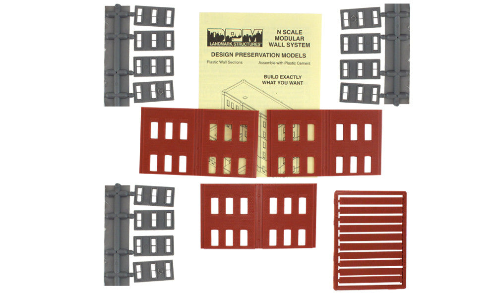 Two-Story 12-Windows - N scale | 3pk