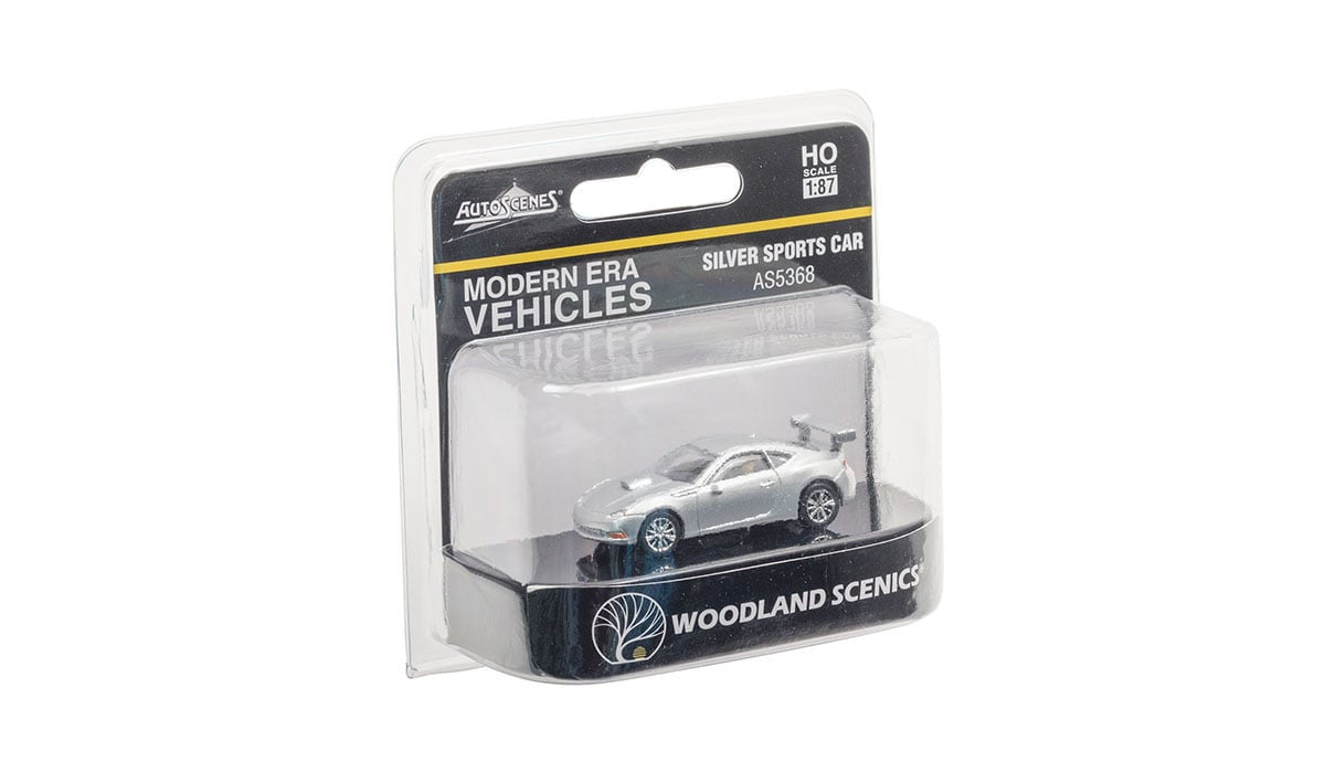 JP5368 Silver Sports Car - HO Scale | Just Plug