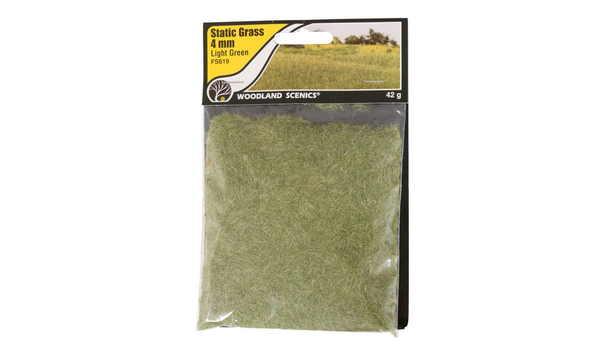FS619 Static Grass - 4mm Light Green