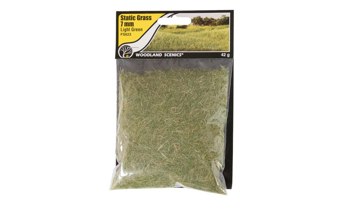 FS623 Static Grass - 7mm Light Green