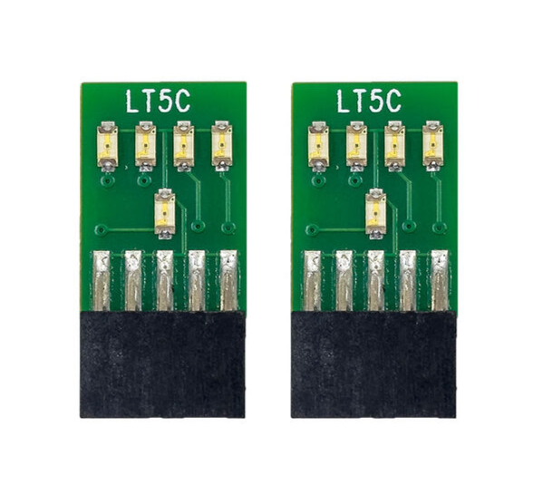Digitrax LT5C Tester - Use with BDL716 BD4N and more - 5 led indicators (2 pack)