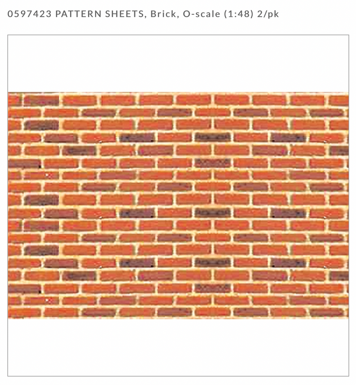 JTT 97423 - Brick - O-scale