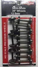 40049 38" .088" Semi-Scale Wheelsets (12 pack)