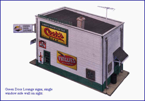 2008 HO Green Door Lounge - Laser cut kit