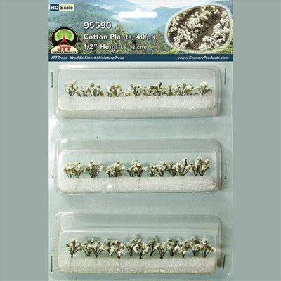 JTT Scenery 95590 Cotton Plants | HO scale | 40 pack