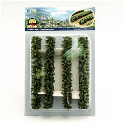 JTT Scenery 95615 Hedgerows | HO scale | 3/4" x 1" x 6" | 4 pack
