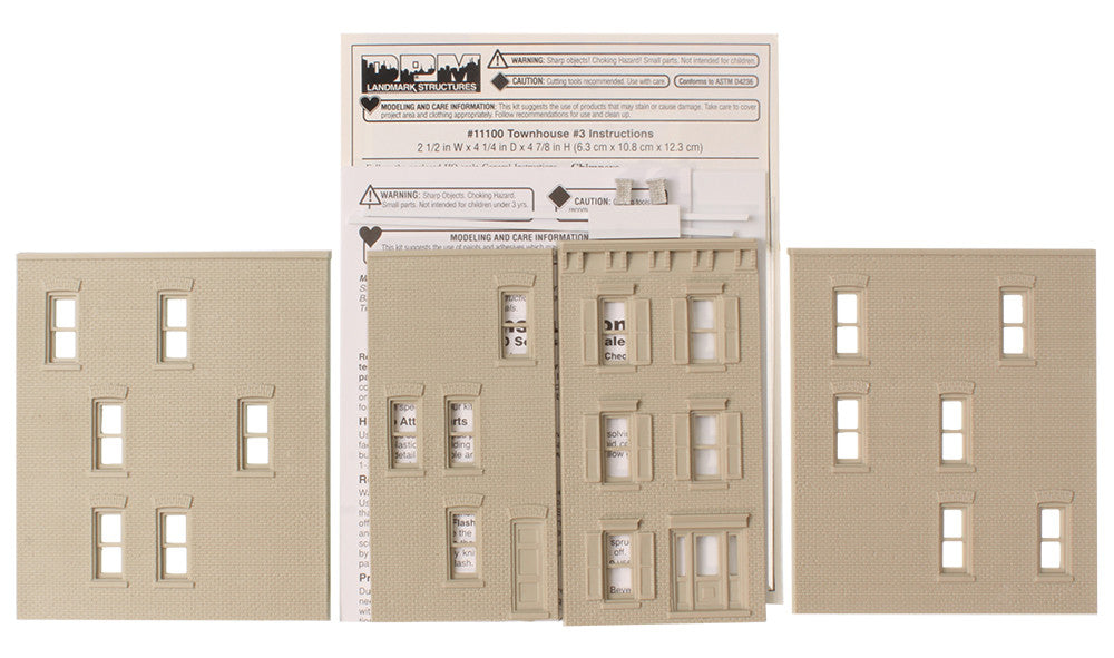 Townhouse #3 - HO Scale Kit