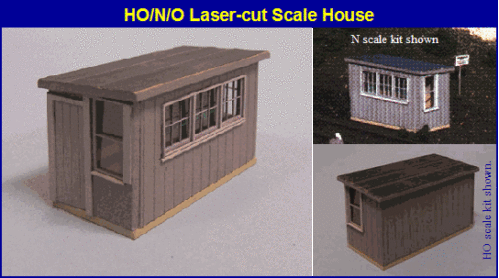 184 HO Scale House - Laser Cut Kit Based on C&O design