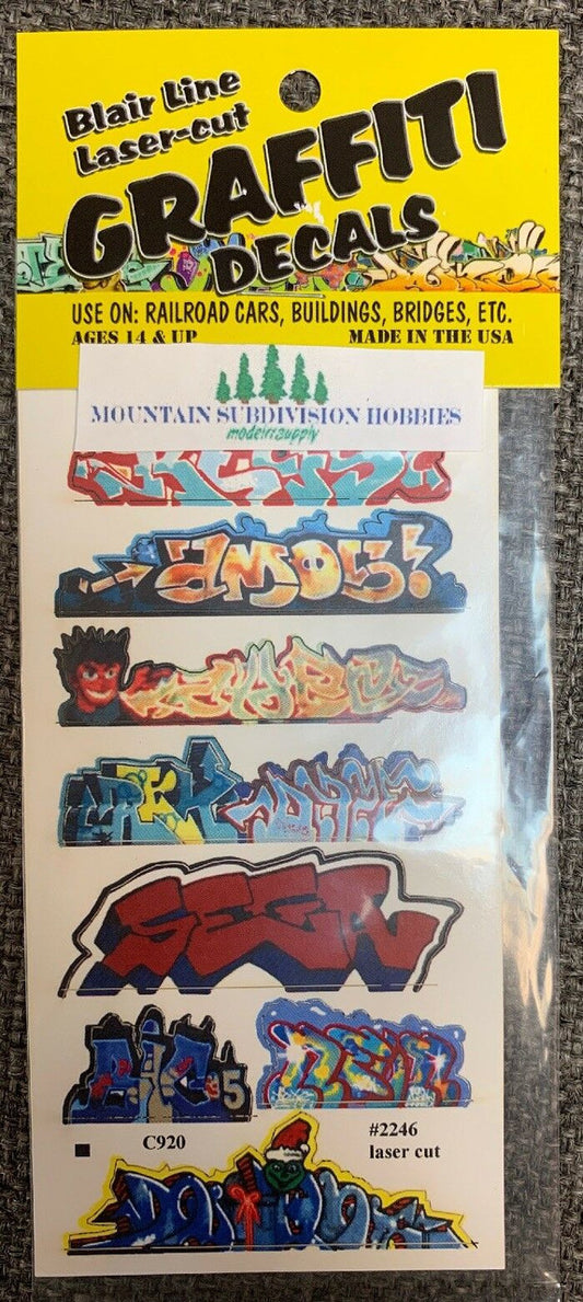 2246 HO Graffiti Mega Decals #3 Laser-cut