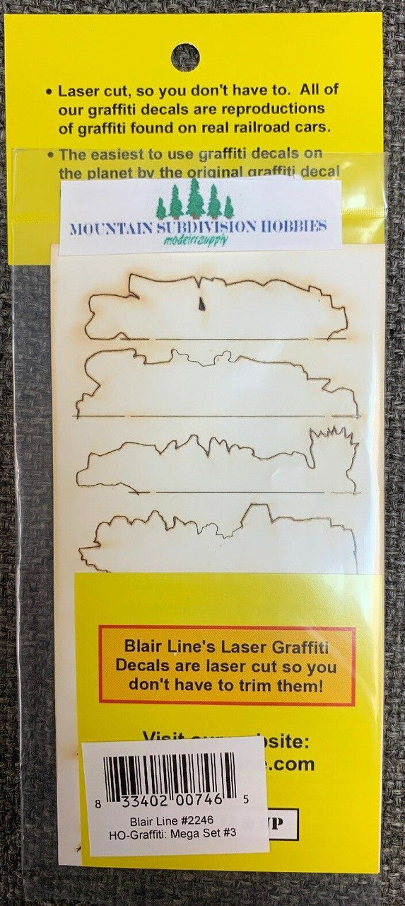 2246 HO Graffiti Mega Decals #3 Laser-cut