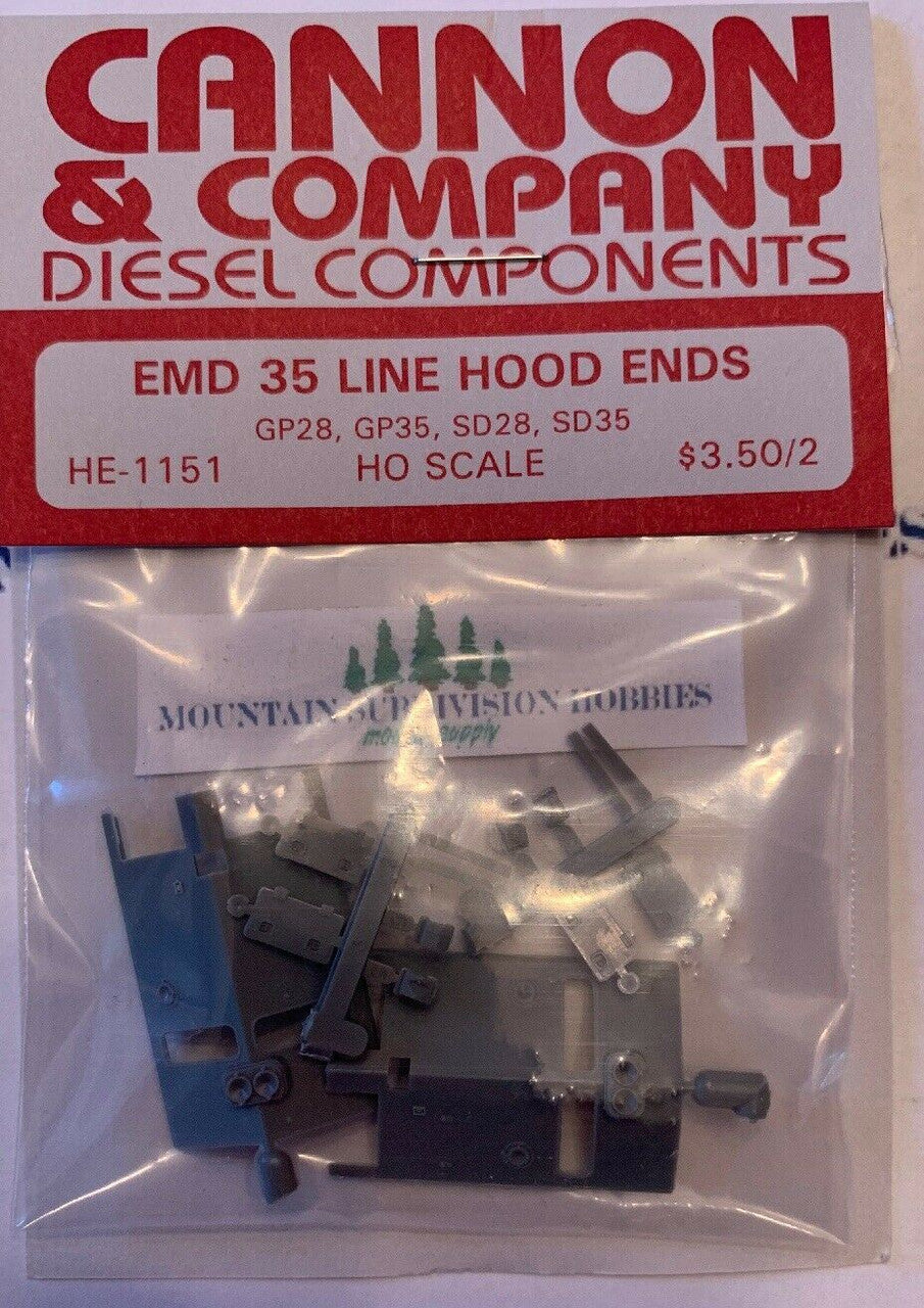 HE-1151 EMD Long Hood Ends 35 Line