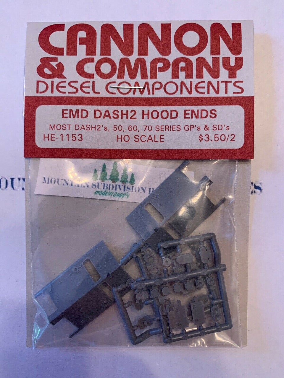 HE-1153 EMD Long Hood Ends Dash 2 50-70