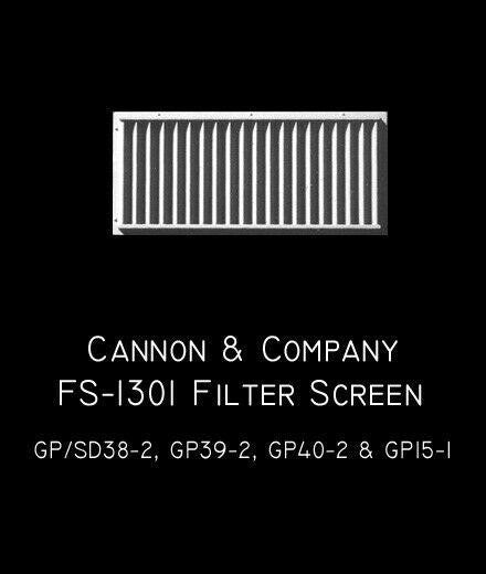 FS-1301 Filter Screens Late EMD GP