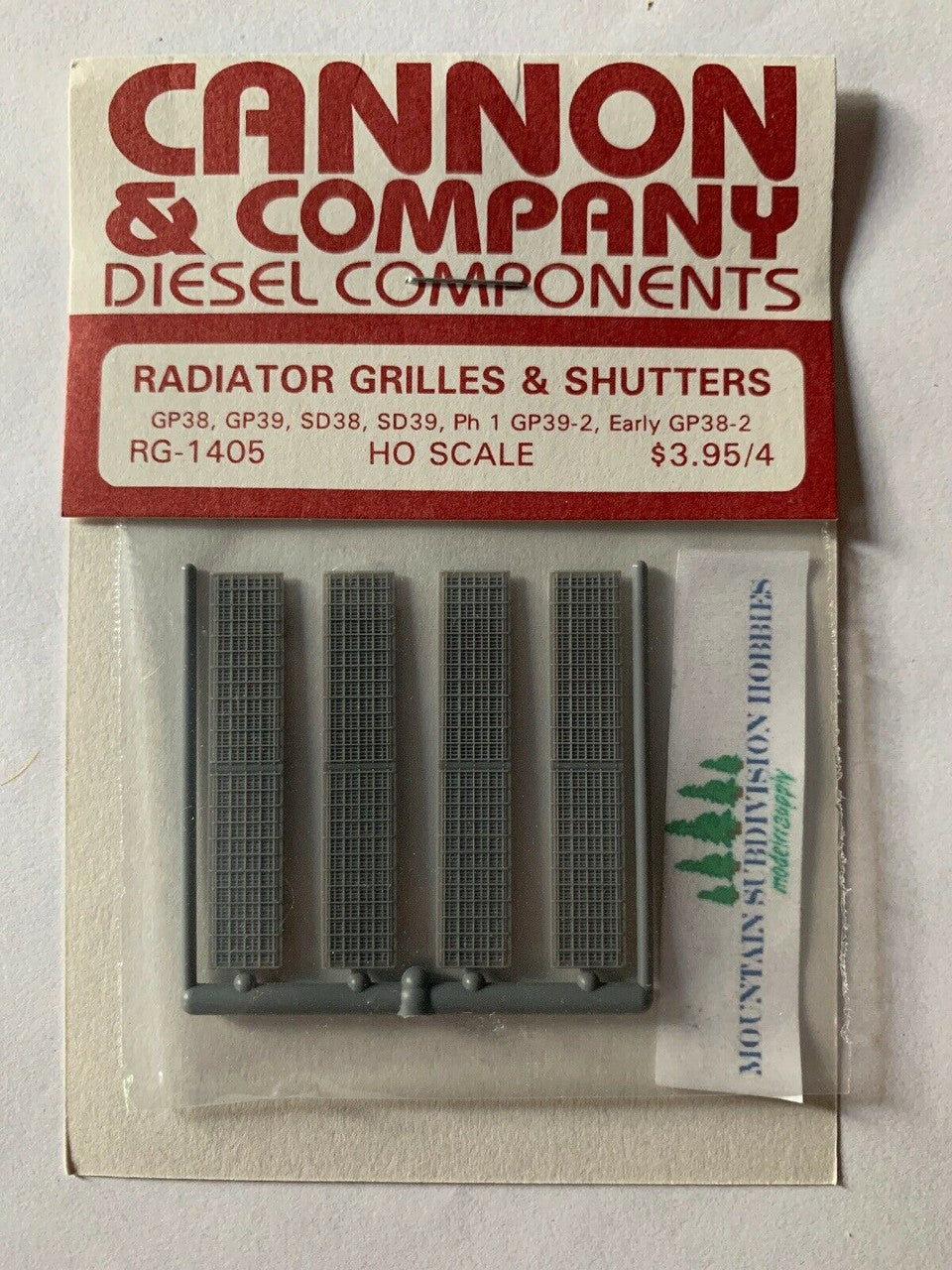 RG-1405 Radiator Grille GP/SD38/39 +early Dash2's