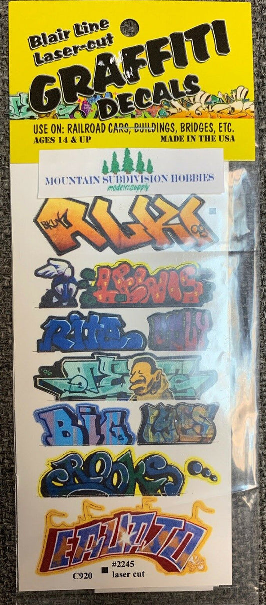 2245 HO Graffiti Mega Decals #2 Laser-cut