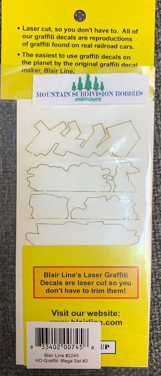 2245 HO Graffiti Mega Decals #2 Laser-cut