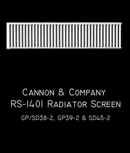 RS-1401 Radiator Screen Late GP