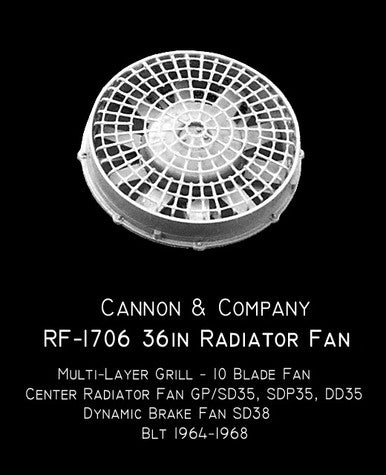 RF-1706 Radiator Fans GP/SD35 ++