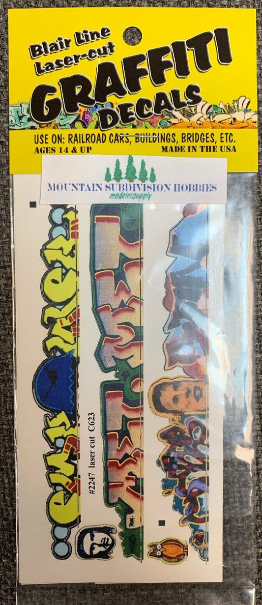 2247 HO Graffiti Mega Decals #4 Laser-cut