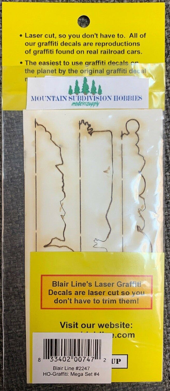 2247 HO Graffiti Mega Decals #4 Laser-cut