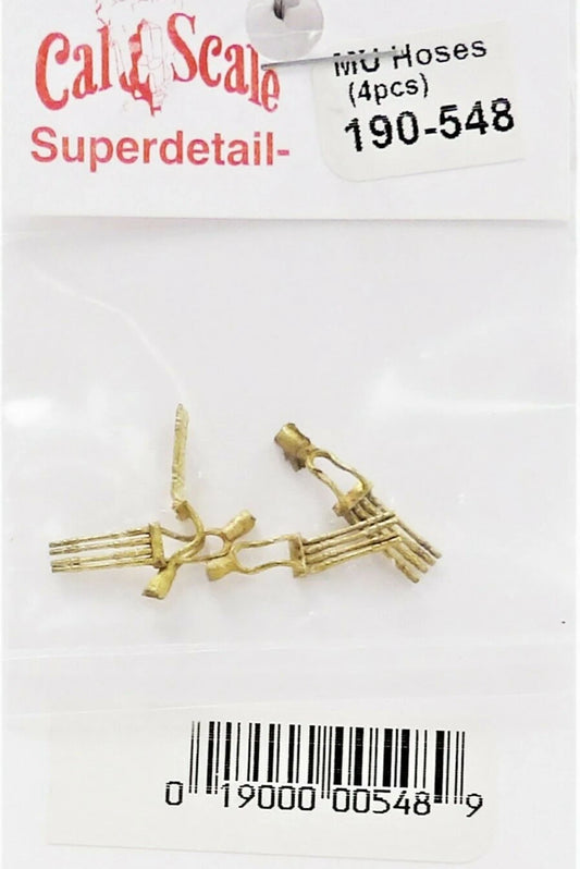 190-548 4 Line MU Cables - Brass castings - 4 pack