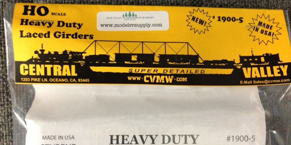 1900-5 Heavy Duty Lace Bridge Girders 30" HO scale