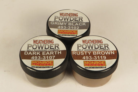 Monroe Models 2912 Weathering Powder Set  -  Grit & Grime