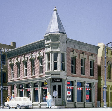 Corner Turret Building - N Scale Kit