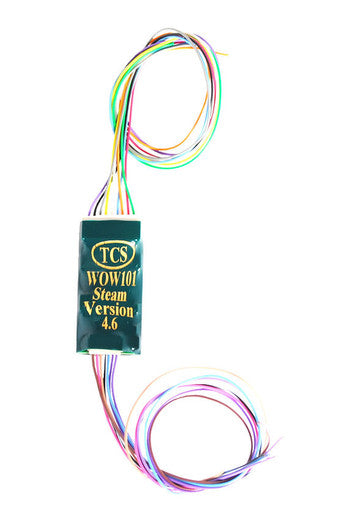 TCS 1516 WOW101-Steam | NEW Version 4.6 | DCC Sound Decoder | 9 Pin JST & wired harness
