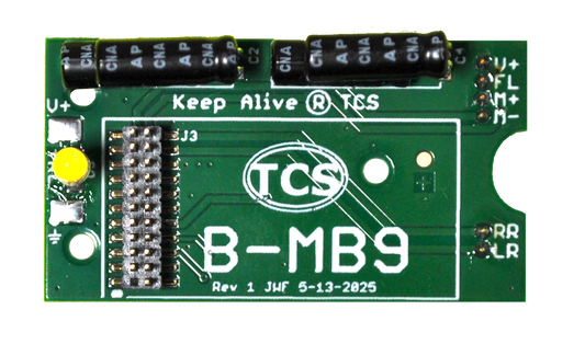 TCS 1636 B-MB9 Motherboard Bachmann 3-Truck Shay