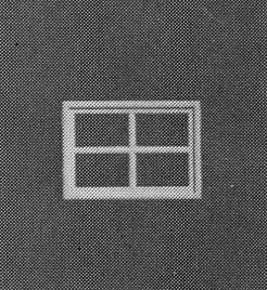 HO Four Pane Window | 3pk