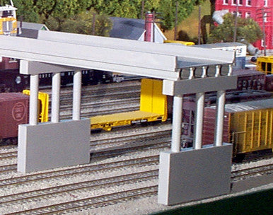HO Modern 50′ Highway Overpass W/Pier