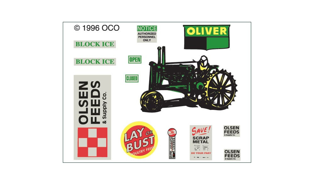 Olsen Feed & Larsen's Implement - N Scale Kit | DPM Gold