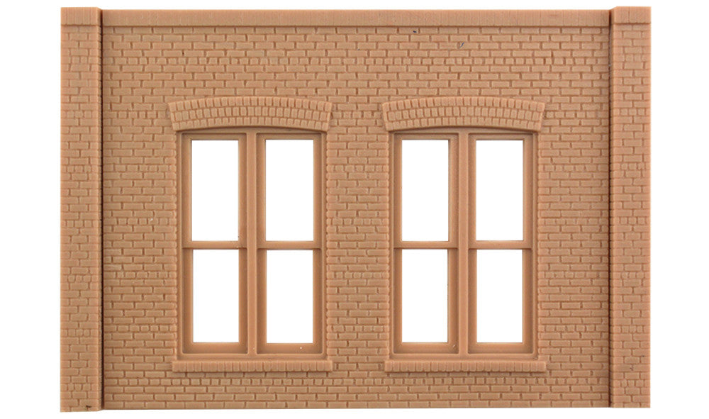 Double Rectangular Window Wall | O scale | 2pk