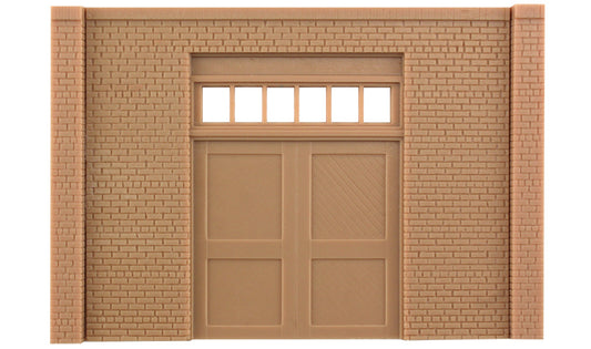 Street/Dock Level Freight Door Wall | O scale | 2pk