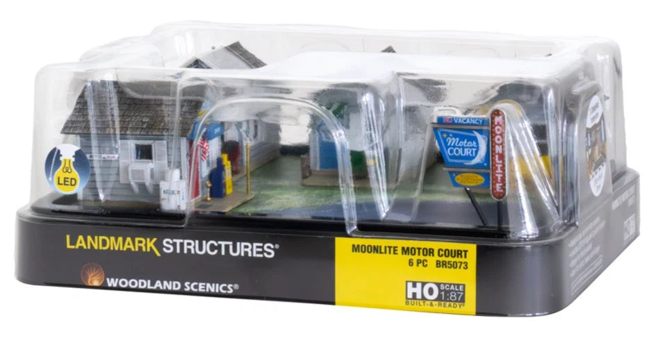 BR5073 HO Moonlight Motor Court | Built & Ready