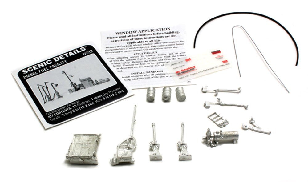 Woodland Scenics 232 HO scale Diesel Fuel Facility Kit