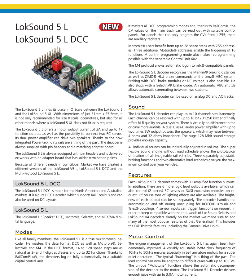 58325 Loksound 5 L DCC