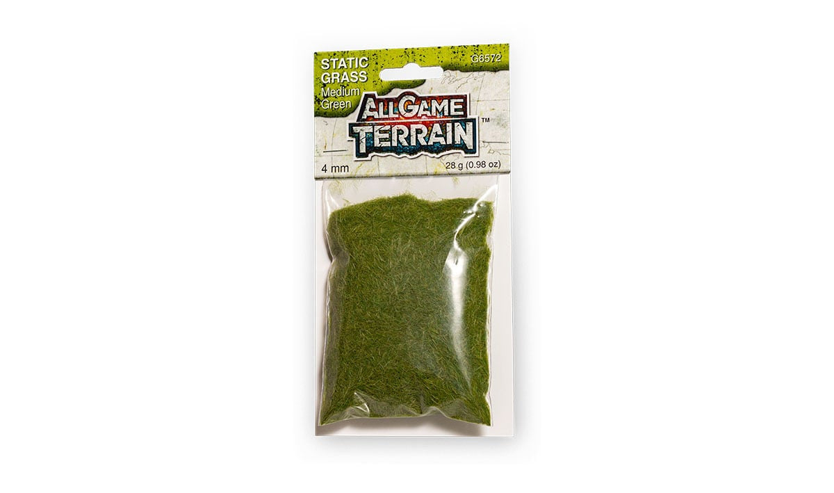 G6572 Static Grass - 4mm Medium Green