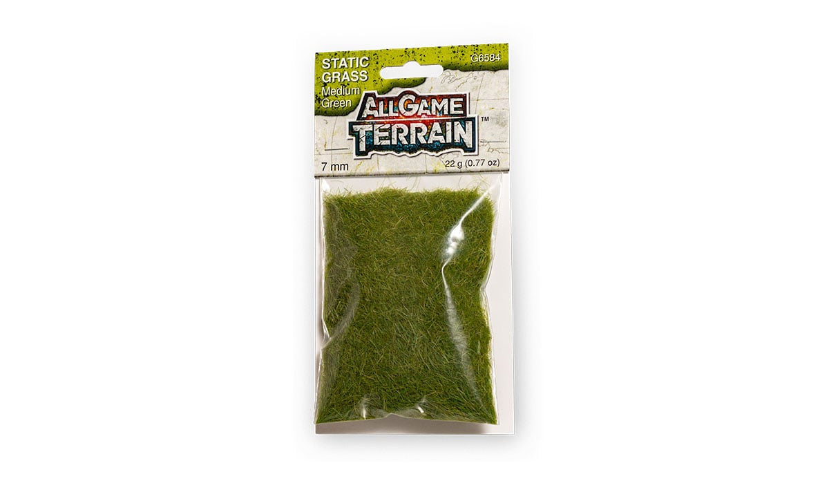 G6584 Static Grass - 7mm Medium Green