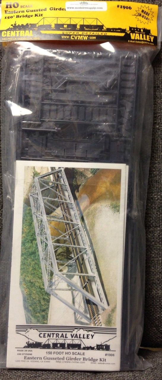 1906 HO 150' Truss Bridge kit Gusseted Girders