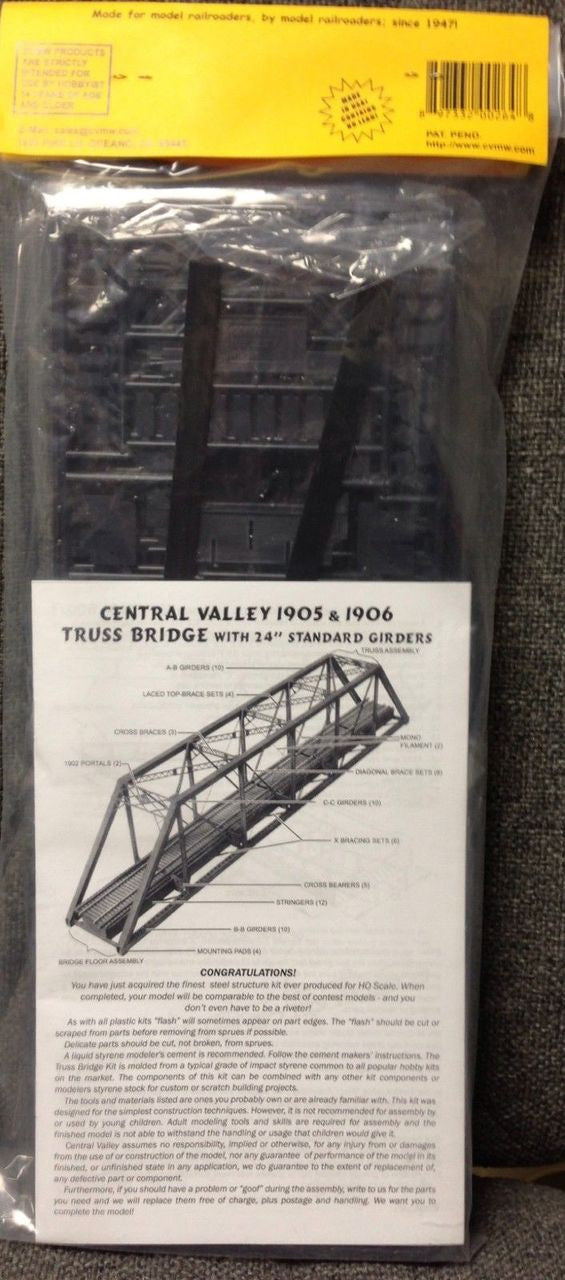 1905 HO 150' Truss Bridge kit Punchplate Girders