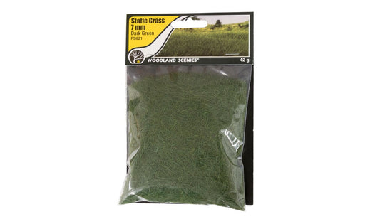 FS621 Static Grass - 7mm Dark Green