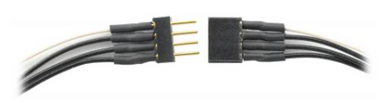 TCS 1492 4 Pin Mini Connector - Black & White Wires