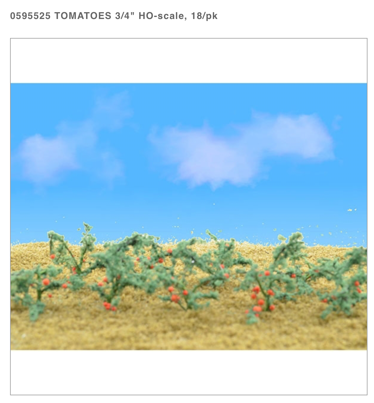95525 Tomato Plants | 3/4" tall | for HO-scale | 18/pk