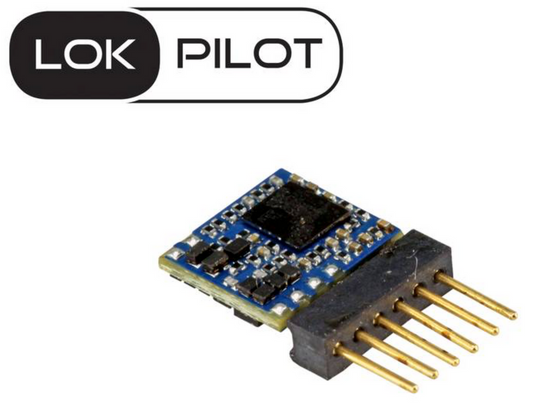 59827 LokPilot 5 Micro DCC Decoder | NEM-651 | 6-Pin Direct | N & TT scale