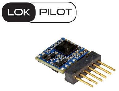 59827 LokPilot 5 Micro DCC Decoder | NEM-651 | 6-Pin Direct | N & TT scale