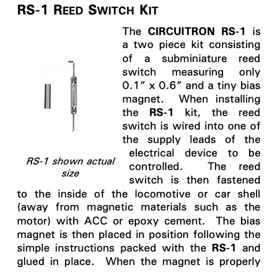 800-9101 RS-1 Hidden Access SwiTC