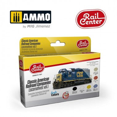 MIGR1007 Classic American Railroad Companies. Locomotives Vol.1 set