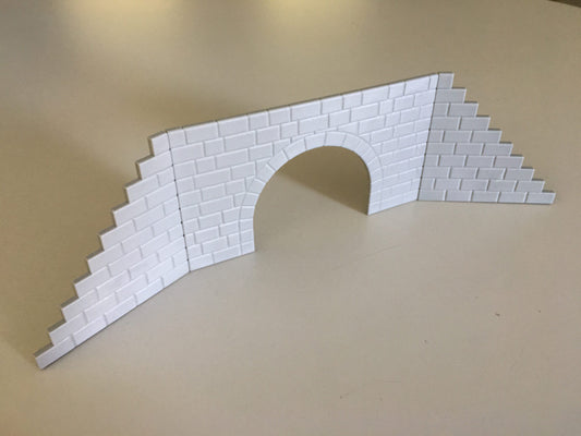 HO Large Cut Stone Culverts with wing walls (can be used multi-scale)
